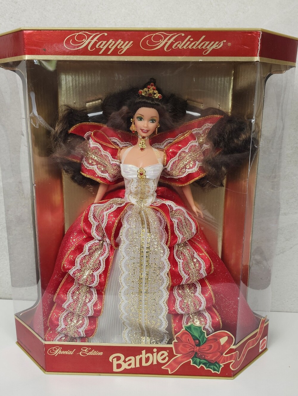 Mattel 1997 Happy Holidays Special Edition Red White Original Box